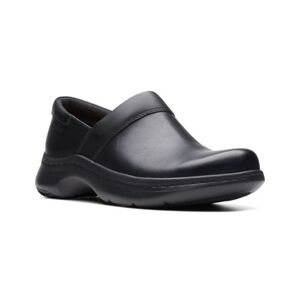 Clarks Pro Women's Gem Black Leather Size 8 Wide